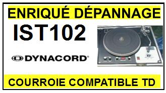 DYNACORD  IST102  Courroie Compatible Tourne-disques