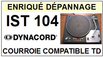 DYNACORD  IST104    Courroie Compatible Tourne-disques
