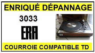 ERA 3033 Courroie compatible tourne-disques