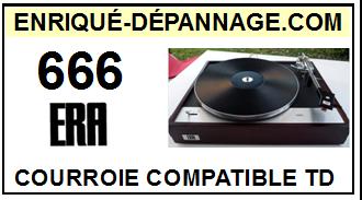 ERA  666    Courroie Compatible Tourne-disques