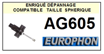 EUROPHON-AG605-POINTES-DE-LECTURE-DIAMANTS-SAPHIRS-COMPATIBLES