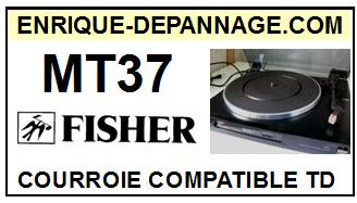 FISHER MT37 Courroie compatible tourne-disques