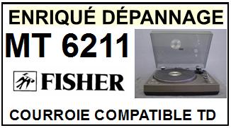 FISHER MT6211 Courroie compatible tourne-disques