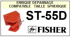 FISHER-ST55D ST-55D-POINTES-DE-LECTURE-DIAMANTS-SAPHIRS-COMPATIBLES
