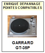 GARRARD-GT35P GT-35P-POINTES-DE-LECTURE-DIAMANTS-SAPHIRS-COMPATIBLES