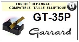 GARRARD-GT35P GT-35P-POINTES-DE-LECTURE-DIAMANTS-SAPHIRS-COMPATIBLES