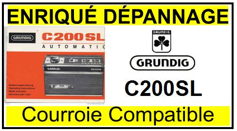 GRUNDIG  C200SL courroie compatible MAGNETOSCOPE GRUNDIG