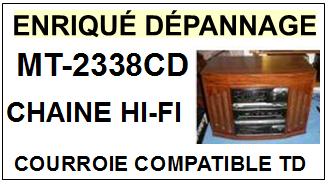 CHAINE HI-FI MT 2338 CD Courroie compatible tourne-disques MT2338CD
