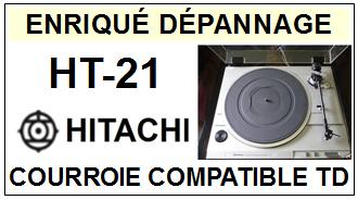 HITACHI  HT21  HT-21  Courroie Compatible Tourne-disques
