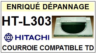HITACHI  HTL303  HT-L303  Courroie Compatible Tourne-disques
