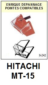 HITACHI-MT15 MT-15-POINTES-DE-LECTURE-DIAMANTS-SAPHIRS-COMPATIBLES