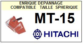 HITACHI-MT15 MT-15-POINTES-DE-LECTURE-DIAMANTS-SAPHIRS-COMPATIBLES