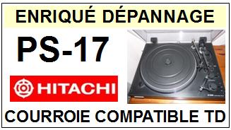 HITACHI PS17 Courroie compatible tourne-disques