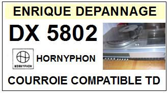 HORNYPHON DX5802  Courroie Compatible Tourne-disques