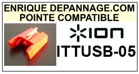 ION-ITTUSB05  ITT USB 05-POINTES-DE-LECTURE-DIAMANTS-SAPHIRS-COMPATIBLES