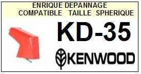 KENWOOD-KD35  KD-35-POINTES-DE-LECTURE-DIAMANTS-SAPHIRS-COMPATIBLES