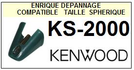 KENWOOD-KS2000  KS-2000-POINTES-DE-LECTURE-DIAMANTS-SAPHIRS-COMPATIBLES