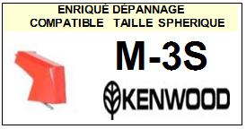 KENWOOD-M3S  M-3S-POINTES-DE-LECTURE-DIAMANTS-SAPHIRS-COMPATIBLES