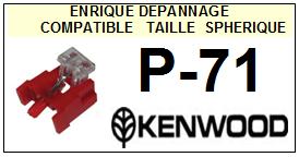 KENWOOD-P71  P-71-POINTES-DE-LECTURE-DIAMANTS-SAPHIRS-COMPATIBLES