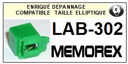 MEMOREX-LAB302 LAB-302-POINTES-DE-LECTURE-DIAMANTS-SAPHIRS-COMPATIBLES