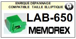 MEMOREX-LAB650 LAB-650-POINTES-DE-LECTURE-DIAMANTS-SAPHIRS-COMPATIBLES