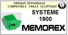 MEMOREX-SYSTME 1900-POINTES-DE-LECTURE-DIAMANTS-SAPHIRS-COMPATIBLES