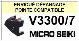 MICRO SEIKI-V3300/7 V-3300/7-POINTES-DE-LECTURE-DIAMANTS-SAPHIRS-COMPATIBLES