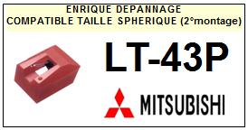 MITSUBISHI-LT43P LT-43P (2MONTAGE)-POINTES-DE-LECTURE-DIAMANTS-SAPHIRS-COMPATIBLES