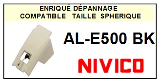 NIVICO-ALE500BK  AL-E500 BK-POINTES-DE-LECTURE-DIAMANTS-SAPHIRS-COMPATIBLES