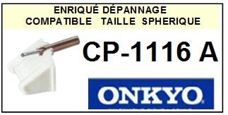 ONKYO-CP1116A  CP-1116A-POINTES-DE-LECTURE-DIAMANTS-SAPHIRS-COMPATIBLES