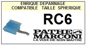 PATHE MARCONI-RC6-POINTES-DE-LECTURE-DIAMANTS-SAPHIRS-COMPATIBLES