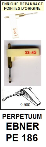 PERPETUUM EBNER-PE186-POINTES-DE-LECTURE-DIAMANTS-SAPHIRS-COMPATIBLES