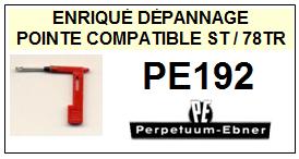 PERPETUUM EBNER-PE192 st 78tr-POINTES-DE-LECTURE-DIAMANTS-SAPHIRS-COMPATIBLES