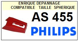 PHILIPS-AS455  AS-455-POINTES-DE-LECTURE-DIAMANTS-SAPHIRS-COMPATIBLES