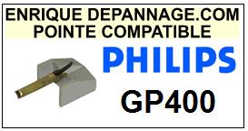 PHILIPS-GP400 GP-400-POINTES-DE-LECTURE-DIAMANTS-SAPHIRS-COMPATIBLES