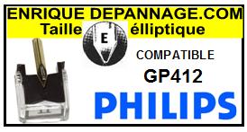 PHILIPS-GP412-POINTES-DE-LECTURE-DIAMANTS-SAPHIRS-COMPATIBLES