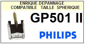 PHILIPS-GP501II GP501-II-POINTES-DE-LECTURE-DIAMANTS-SAPHIRS-COMPATIBLES