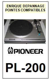 PIONEER-PL200  PL-200-POINTES-DE-LECTURE-DIAMANTS-SAPHIRS-COMPATIBLES