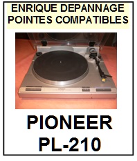 PIONEER-PL210 PL-210-POINTES-DE-LECTURE-DIAMANTS-SAPHIRS-COMPATIBLES