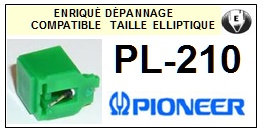 PIONEER-PL210 PL-210-POINTES-DE-LECTURE-DIAMANTS-SAPHIRS-COMPATIBLES