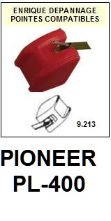 PIONEER-PL400  PL-400-POINTES-DE-LECTURE-DIAMANTS-SAPHIRS-COMPATIBLES