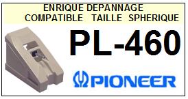 PIONEER-PL460  PL-460-POINTES-DE-LECTURE-DIAMANTS-SAPHIRS-COMPATIBLES