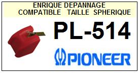PIONEER-PL514  PL-514-POINTES-DE-LECTURE-DIAMANTS-SAPHIRS-COMPATIBLES