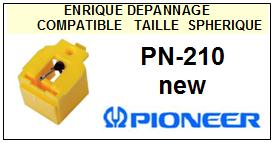 PIONEER-PN210 NEW PN-210 NEW-POINTES-DE-LECTURE-DIAMANTS-SAPHIRS-COMPATIBLES