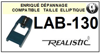 REALISTIC platine LAB 130  Pointe de lecture compatible diamant elliptique