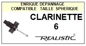 REALISTIC-CLARINETTE 6-POINTES-DE-LECTURE-DIAMANTS-SAPHIRS-COMPATIBLES