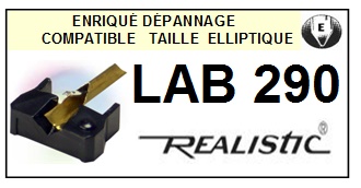 REALISTIC-LAB290 LAB-290-POINTES-DE-LECTURE-DIAMANTS-SAPHIRS-COMPATIBLES
