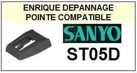 SANYO-ST05D ST-05D-POINTES-DE-LECTURE-DIAMANTS-SAPHIRS-COMPATIBLES