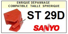 SANYO-ST29D ST-29D-POINTES-DE-LECTURE-DIAMANTS-SAPHIRS-COMPATIBLES