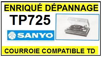 FISHER TP725  Courroie Compatible Tourne-disques